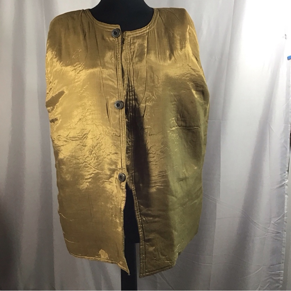 Celeste Patchwork Jacket Art-Sy Gold Metallic Clo… - image 3